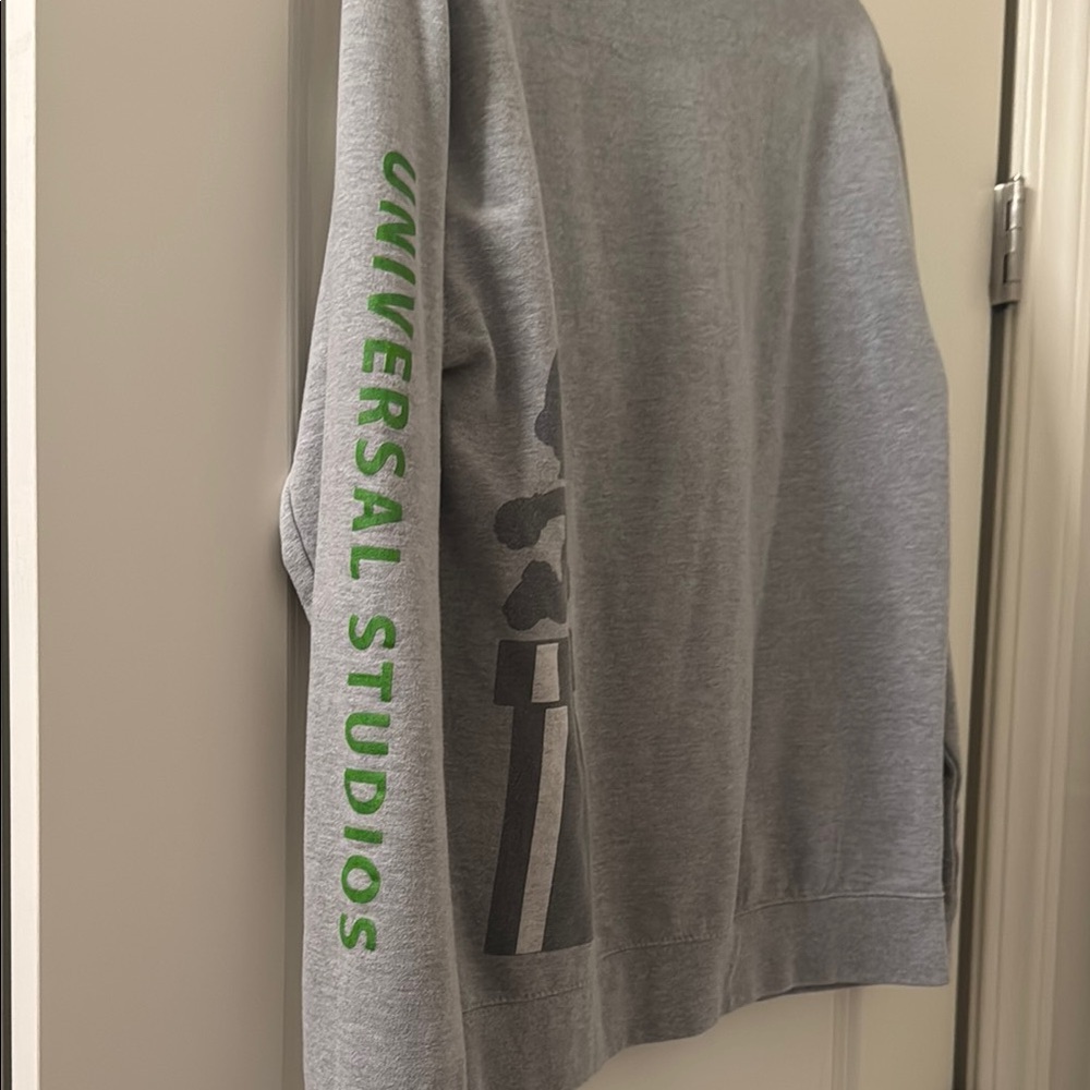 Super Mario Gray men’s Crewneck Sweater - Picture 2 of 3